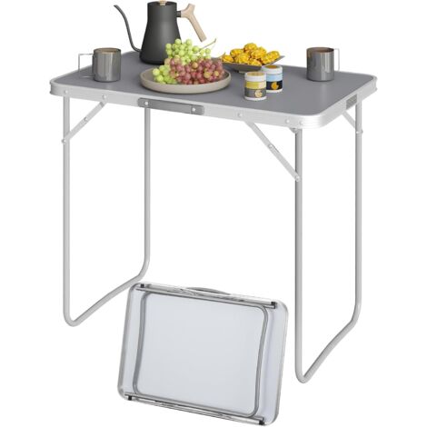 WOLTU Picnic Table, Folding Camping Table for Picnic Beach Outdoor Grey