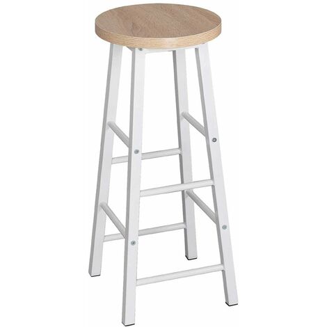 WOLTU 2 x bar stools Retro Breakfast Kitchen Bar High chairs MDF