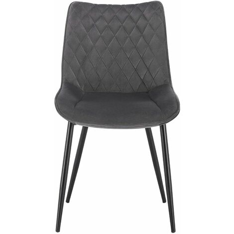 WOLTU 2x dining chairs Kitchen Counter chairs Lounge Leisure Living Room Dark Grey