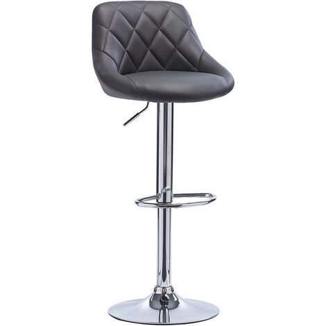 WOLTU 1 pcs bar stools chairs Breakfast Dining stools chairs for Kitchen Adjustable Grey