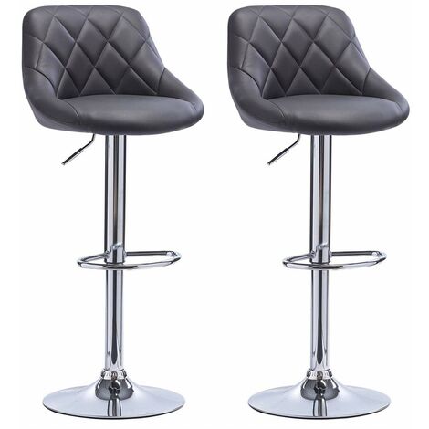 WOLTU 1 pcs bar stools chairs Breakfast Dining stools chairs for Kitchen Adjustable Grey