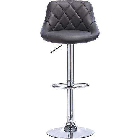 WOLTU 1 pcs bar stools chairs Breakfast Dining stools chairs for Kitchen Adjustable Grey
