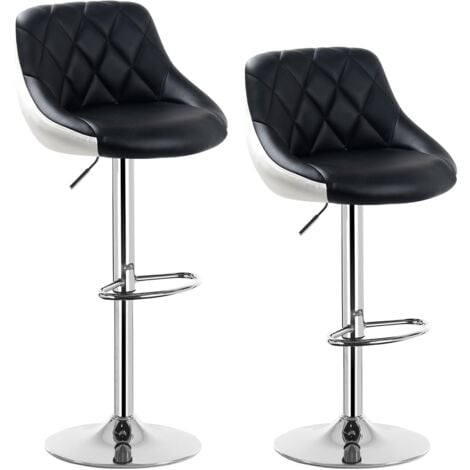 WOLTU bar stools Bar chairs Breakfast Dining stools for Kitchen Island Counter Black