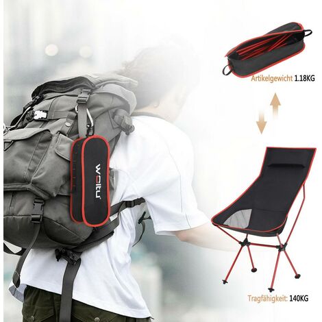 Lightweight folding camping 2024 chairs in a bag