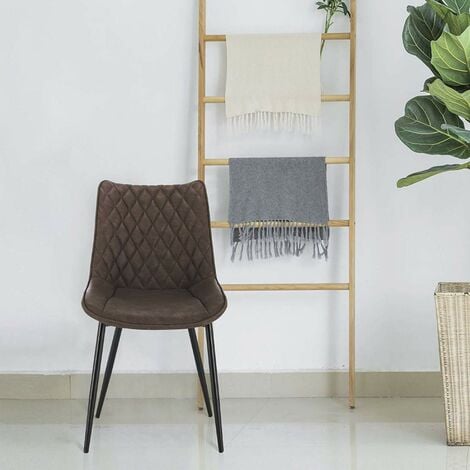 WOLTU 4 pcs dining chairs Kitchen Counter chairs Lounge Leisure Living Room Brown