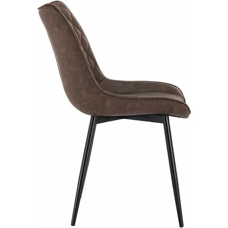WOLTU 4 pcs dining chairs Kitchen Counter chairs Lounge Leisure Living Room Brown