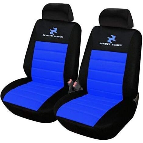 WOLTU Car Van Seat Covers Front Pair Universal for Cars Vans Car Seat Protector Blue