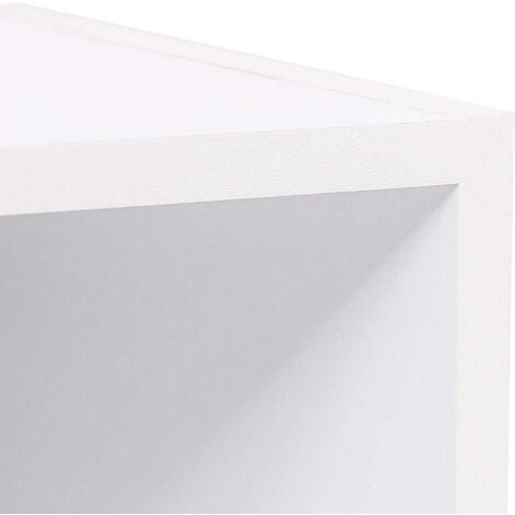 WOLTU bookcases Book Shelf Cube Storage Units Wood Storage Shelves for Bedroom White 158.5 cm