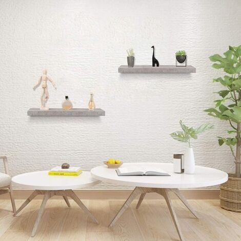 WOLTU Floating Shelf Storage Display Unit Wall Mounted bookcases Unit White 40 cm