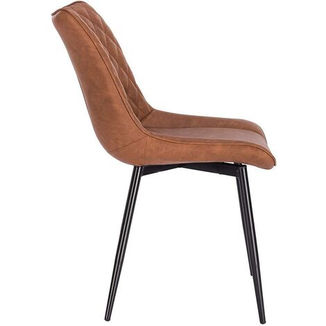 WOLTU 4 pcs dining chairs Kitchen Counter chairs Lounge Leisure Living Room Light Brown