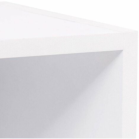WOLTU bookcases Book Shelf Cube Storage Units Wood Storage Shelves for Bedroom White 106 cm