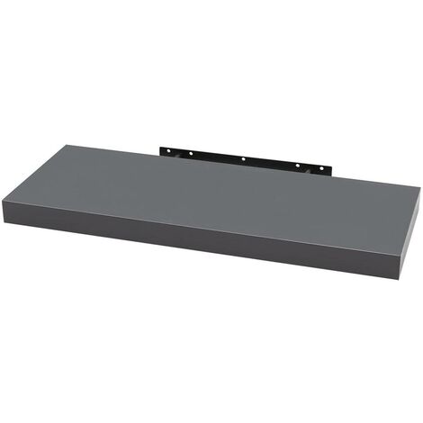 WOLTU Floating Shelf Storage Display Unit Wall Mounted Bookcase Unit Dark Grey 60 cm