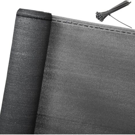 WOLTU Privacy Garden Screen Fence Cover Net Panel Balcony UV Protection Shade Anthracite 1.2x6m