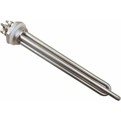 12V 300W Immersion Heater Submersible Water Heater Element Stainless Steel  Heating Element with 1 inch NPSM Fitting Double U Type