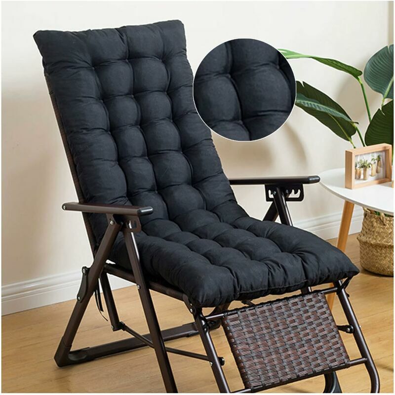 Coussin de chaise pliante 40x45 cm, déhoussable
