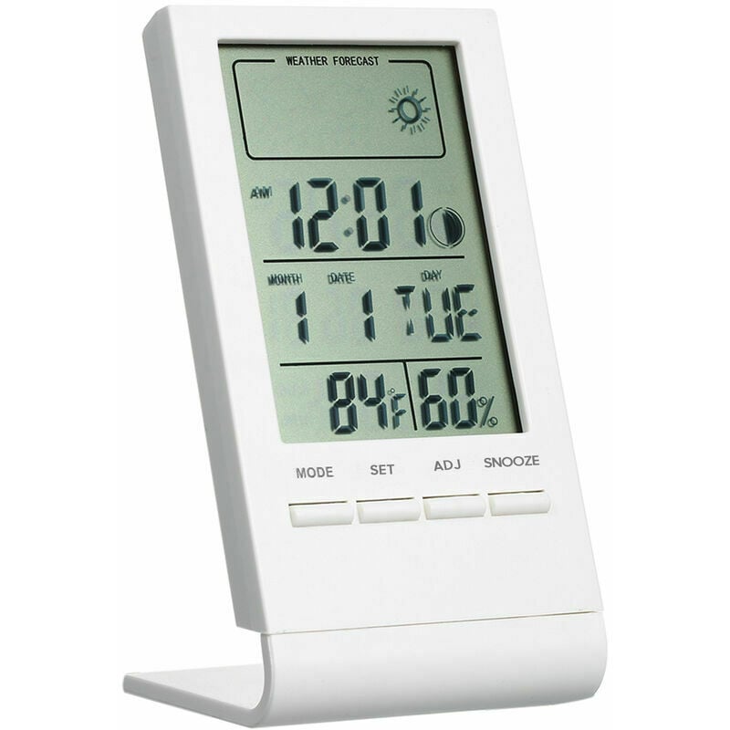 Thermomètre hygromètre rond pour Guitare et violon avec indicateur de  température d'humidité pour l'entretien des instruments (argent)