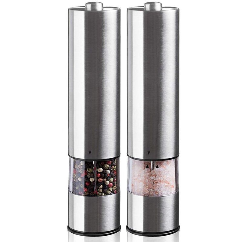 Easygrind Electric Gravity Salt and Pepper Grinder Set in Stainless Steel  en 2023