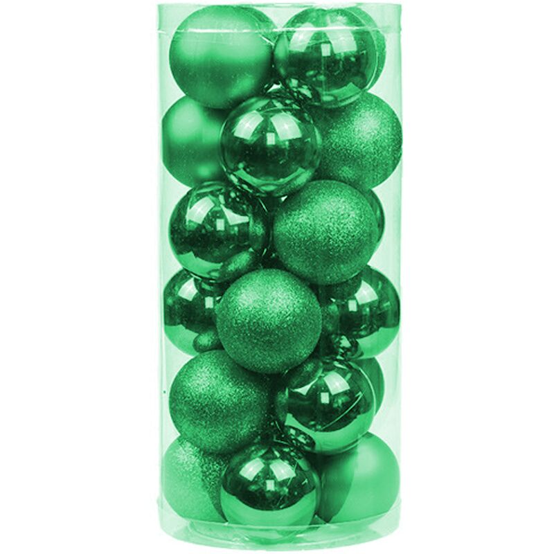 green christmas ball ornaments