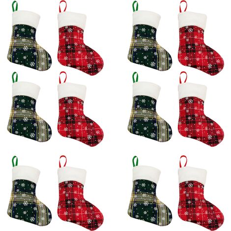 mini green christmas stockings