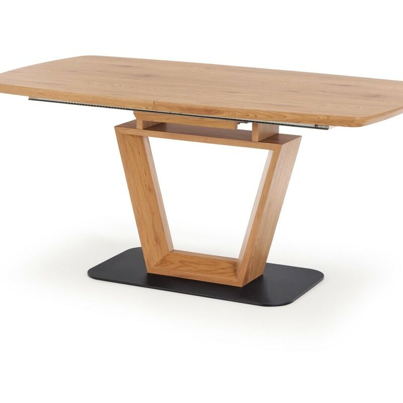 Table rectangulaire avec rallonge chêne doré L 160-220 cm - Cbc