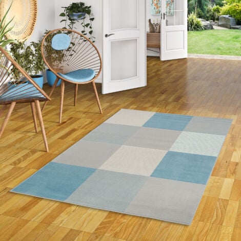 NORCKS Teppich Wohnzimmer Teppiche Schlafzimmer Modern Hochflor  Antirutschmatte Teppich Weiche Fußmatten Groß für Flur Teppich Anti