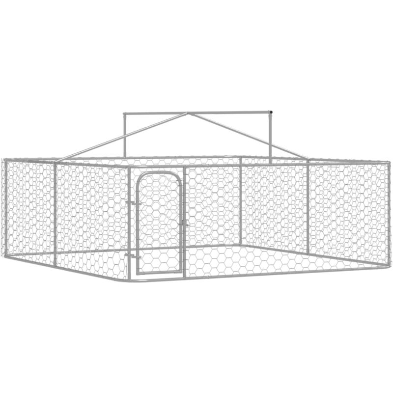 Chenil extérieur cage enclos parc animaux chien extérieur avec toit pour  chiens 760 x 190 x 225 cm 02_0000456