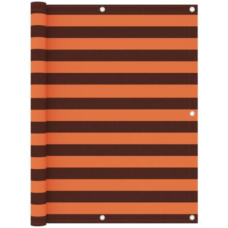 Écran de balcon Magnifique - Brise Vue Jardin Terrasse - Orange et marron 120x500 cm Tissu Oxford Chic-318780 (1/5)
