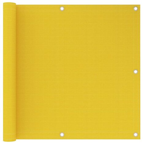 Écran de balcon Magnifique - Brise Vue Jardin Terrasse - Jaune 90x600 cm PEHD Chic-590013 (1/4)