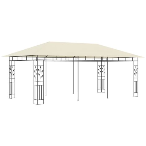 INLIFE Belvédère avec moustiquaire 6x3x2,73 m Crème (1/5)