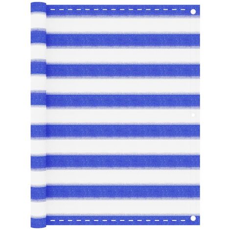 Écran de balcon Magnifique - Brise Vue Jardin Terrasse - Bleu et blanc 90x500 cm PEHD Chic-698532 (1/5)