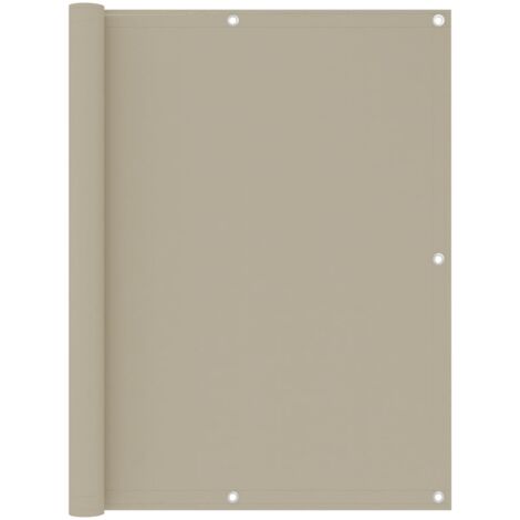 Brise Vue pour Balcon Jardin Terrasse, Écran de balcon, Beige 120x400 cm Tissu Oxford OIB8027E (1/5)