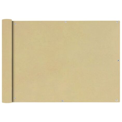 Écran de balcon Magnifique - Brise Vue Jardin Terrasse - en tissu Oxford 75x400 cm Beige Chic-360383 (1/5)