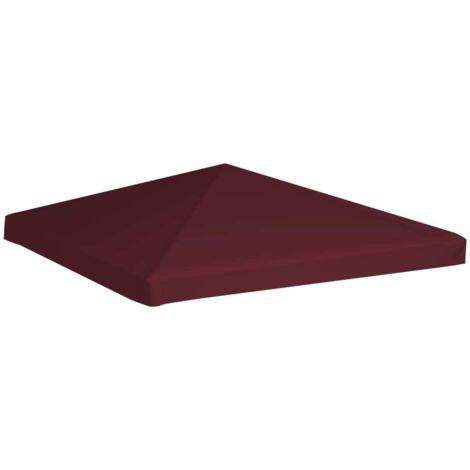 Toile supérieure de gazebo, Toile de rechange pour tonnelle, 310 g/m² 3x3 m Bordeaux OIB9299E