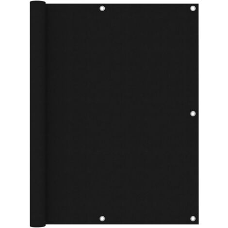 Écran de balcon,Brise-vue UV Protection Noir 120x500 cm Tissu Oxford -14685 (1/5)