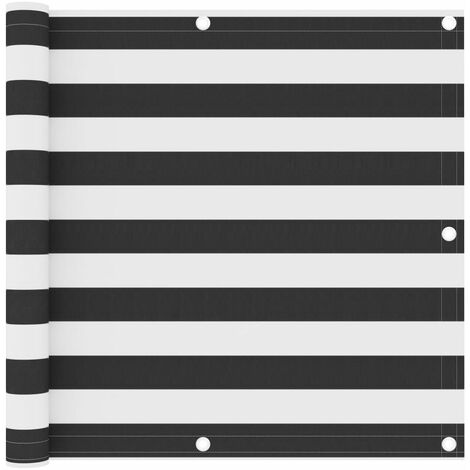 Écran de balcon Magnifique - Brise Vue Jardin Terrasse - Anthracite et blanc 90x500 cm Tissu Oxford Chic-931107 (1/5)
