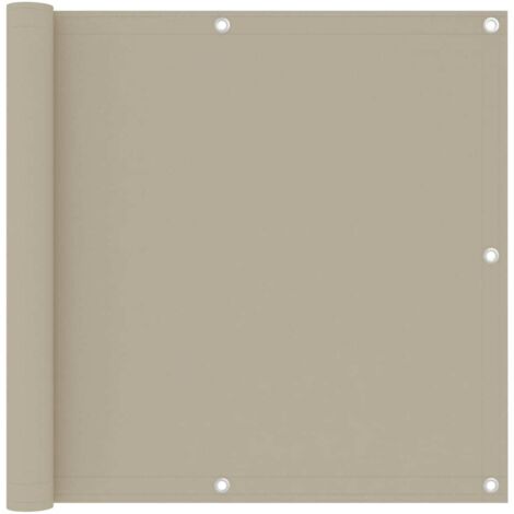 Écran de balcon Magnifique - Brise Vue Jardin Terrasse - Beige 90x500 cm Tissu Oxford Chic-395434 (1/5)