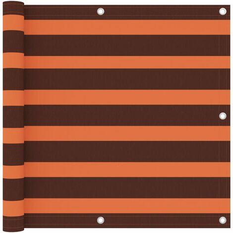 Écran de balcon Magnifique - Brise Vue Jardin Terrasse - Orange et marron 90x500 cm Tissu Oxford Chic-136317 (1/5)