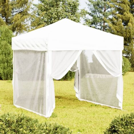 Tente de réception pliable Style Moderne - Tonnelle Barnum - Pavillon de Jardin - avec parois Blanc 2x2 m Chic-600203 (1/5)