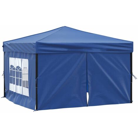 Tente de réception pliable Style Moderne - Tonnelle Barnum - Pavillon de Jardin - avec parois Bleu 3x3 m Chic-293148 (1/5)