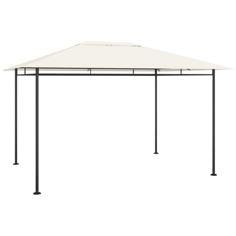 Tonnelle Barnum Style Moderne - Pavillon de Jardin - Tente de réception - 4x3x2,7 m Crème 180 g/m² Chic-275088 (1/4)