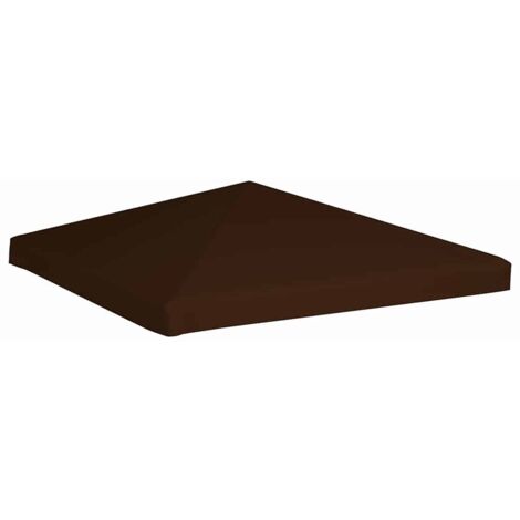 Toile supérieure de gazebo 310 g/m² 3x3 m Marron (1/5)