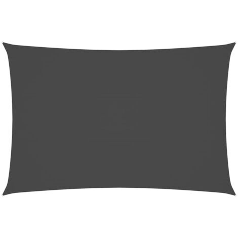 Voile d'ombrage - Parasol Toile solaire - Voile de parasol en tissu Oxford rectangulaire 2x4 m Anthracite Chic-798916 (1/4)