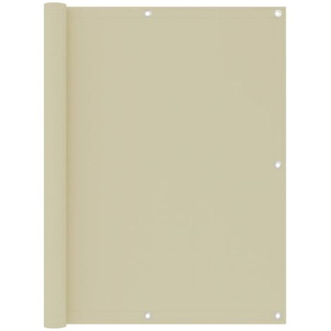 Écran de balcon Magnifique - Brise Vue Jardin Terrasse - Crème 120x600 cm Tissu Oxford Chic-176967 (1/5)