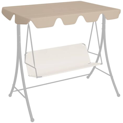 Toit de rechange de balançoire Style Moderne - Recouvrement de remplacement - Beige 188/168x110/145 cm Chic-716787 (1/5)
