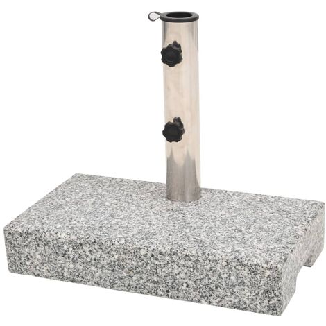 Socle de parasol, Support parasol Robuste de Qualité, Granite rectangulaire 25 kg OIB4060E (1/5)