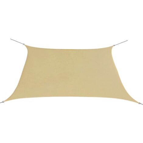 Voile d'ombrage - Toile solaire - Voile de parasol Tissu Oxford Carré 2 x 2 m Beige Chic-493560 (1/4)