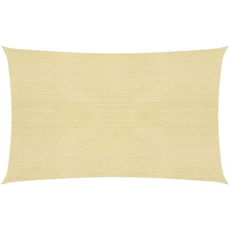 Voile d'ombrage Voile de parasol - 160 g/m² Beige 2x5 m PEHD BV462694 - BonneVie (1/5)