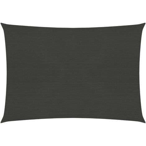 Voile d'ombrage - Toile solaire - Voile de parasol 160 g/m² Anthracite 3,5x4,5 m PEHD Chic-206177 (1/5)