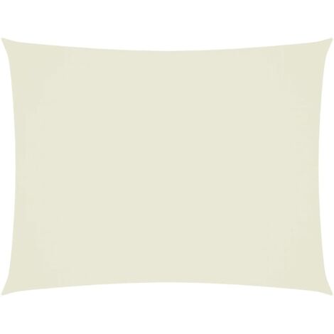 Voile d'ombrage - Toile solaire - Voile de parasol Tissu Oxford rectangulaire 3x6 m Crème Chic-355489 (1/5)