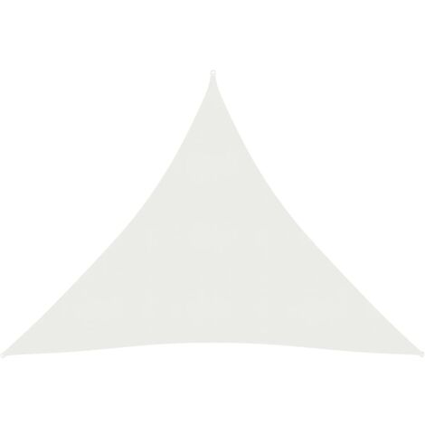 Voile d'ombrage - Toile solaire - Voile de parasol 160 g/m² Blanc 4x4x4 m PEHD Chic-210764 (1/5)
